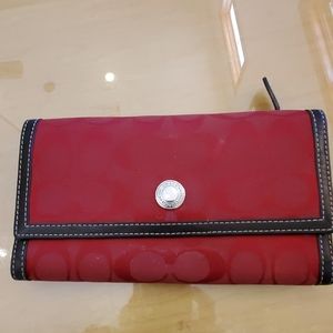 Red Coach wallet